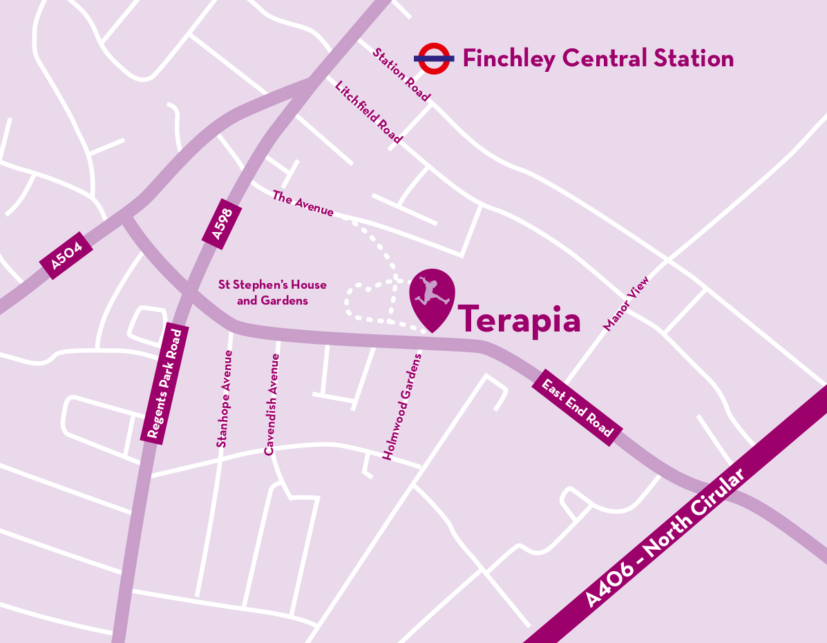 Terapia location map